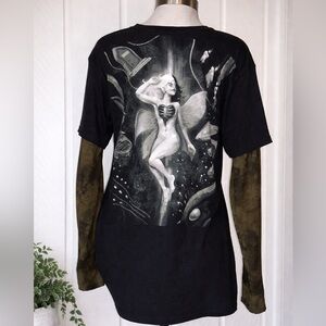 EUC Melanie Martinez "Death 2-In-1 Long Sleeve T-shirt Men’s or Women’s sz Small